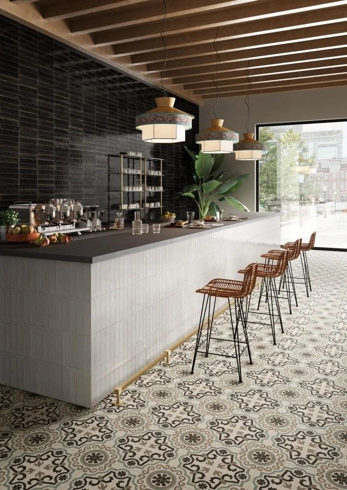 Faianta Marazzi Lume White 6x24 cm, ceramica portelanata