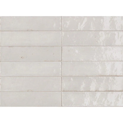 Faianta Marazzi Lume White 6x24 cm, ceramica portelanata