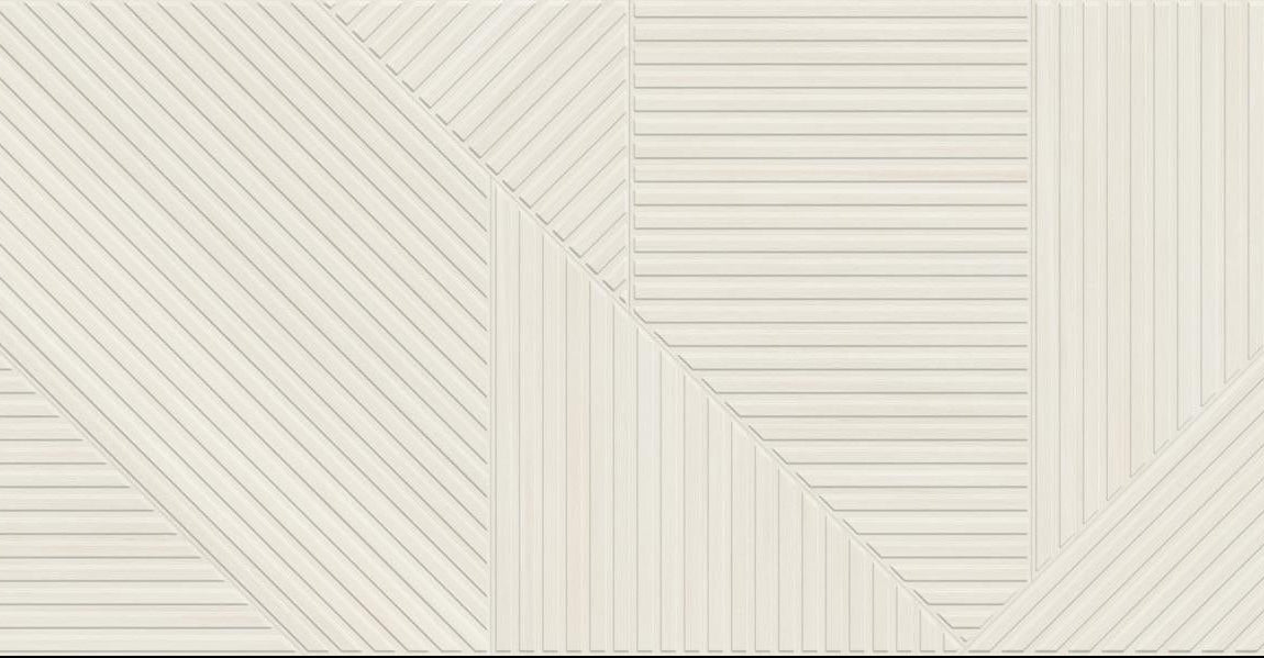 Faianta portelanata riflaj Soleil Decor White Matt 59.5x119.2 cm