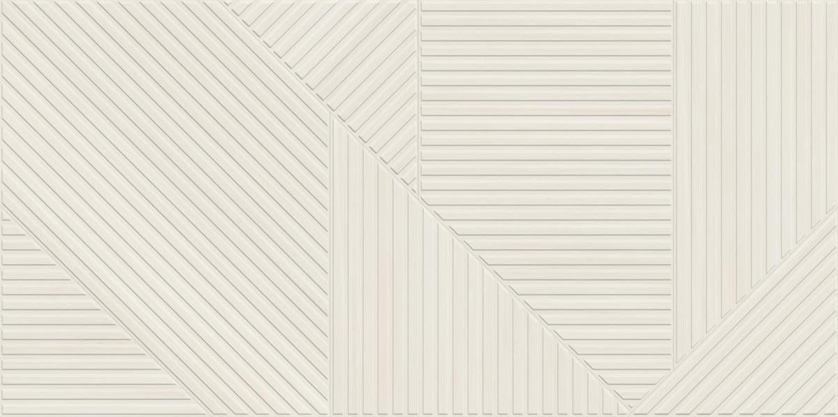 Faianta portelanata riflaj Soleil Decor White Matt 59.5x119.2 cm