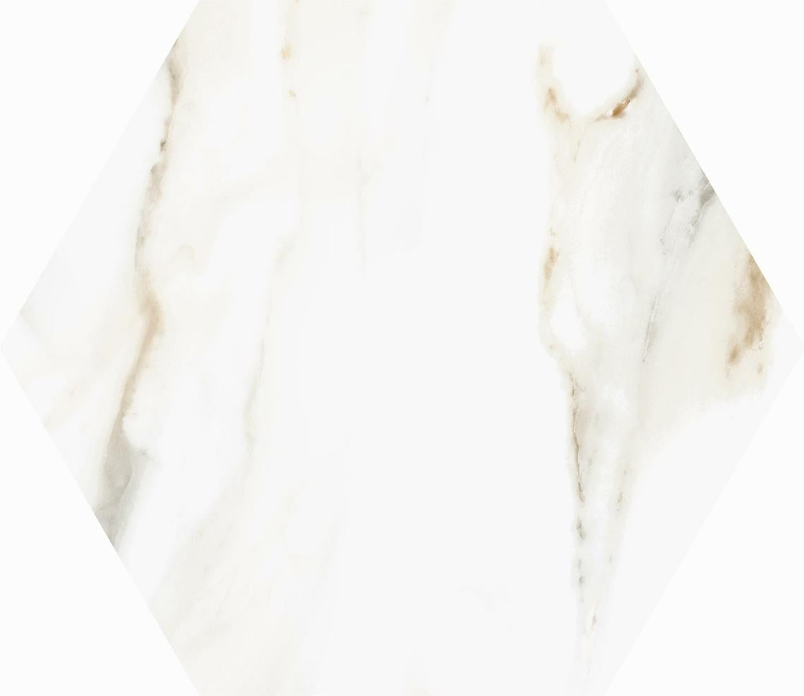 Gresie / Faianta portelanata Atlantis Gold Matt Hex 23x27 cm