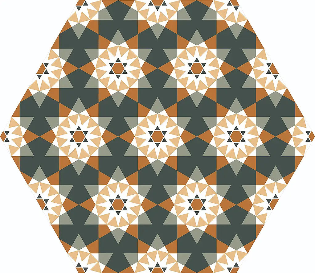Gresie / Faianta Andalusi 33x28.5 cm, hexagon, portelanata