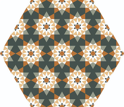 Gresie / Faianta Andalusi 33x28.5 cm, hexagon, portelanata