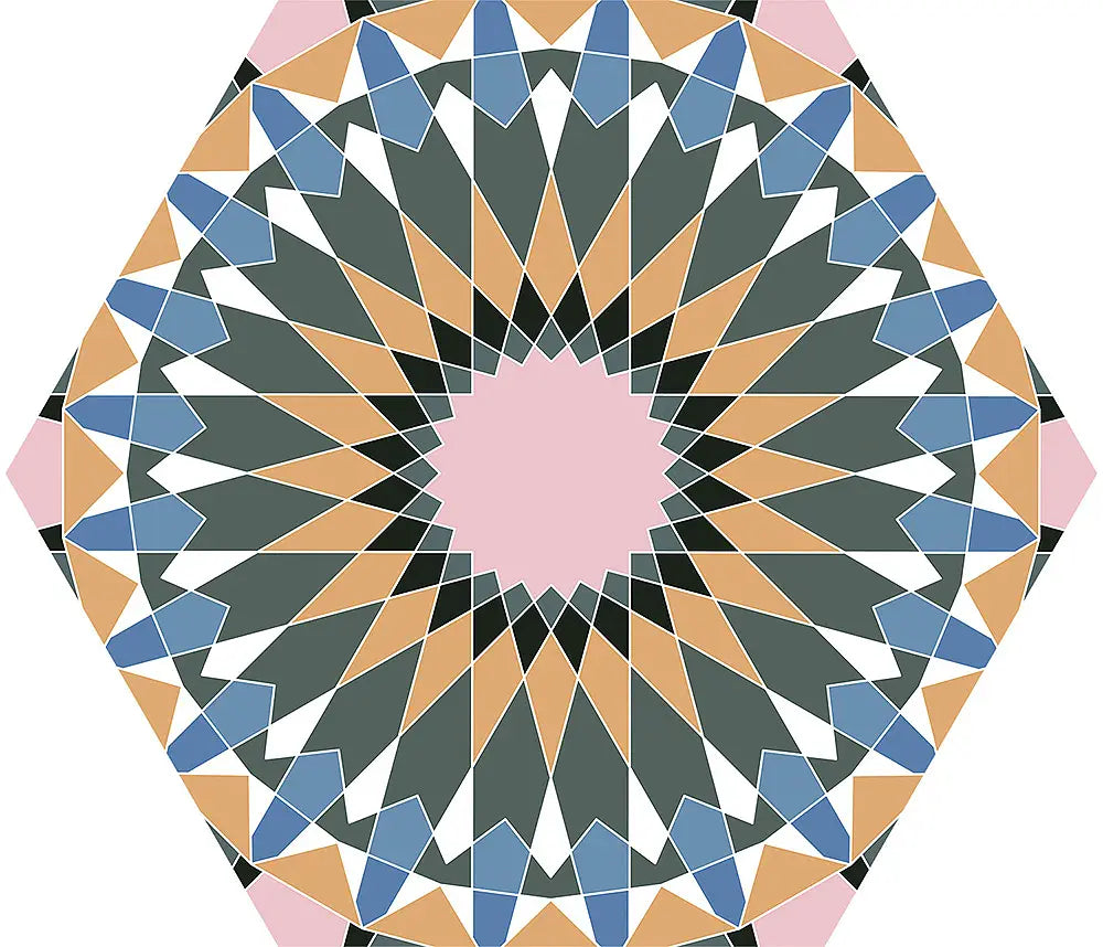 Gresie / Faianta Andalusi 33x28.5 cm, hexagon, portelanata