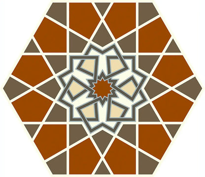 Gresie / Faianta Andalusi 33x28.5 cm, hexagon, portelanata