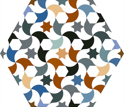 Gresie / Faianta Andalusi 33x28.5 cm, hexagon, portelanata
