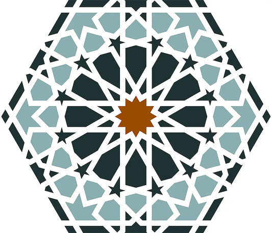 Gresie / Faianta Andalusi 33x28.5 cm, hexagon, portelanata