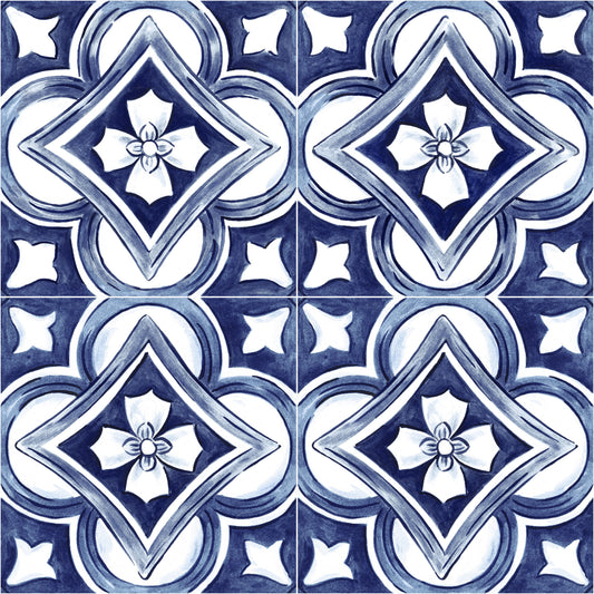 Gresie / Faianta Decoro Maiolica Tappeto 1 Glossy 20x20 cm