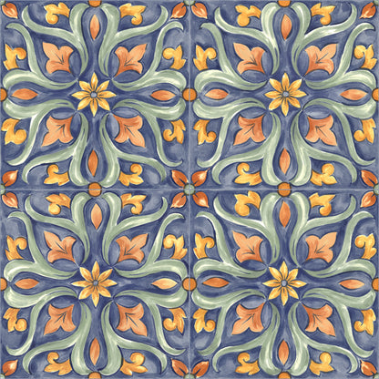 Gresie / Faianta Decoro Maiolica Tappeto 4 Glossy 20x20 cm