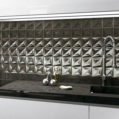 Faianta cu efect metalic Delta Antracita 33x33 cm