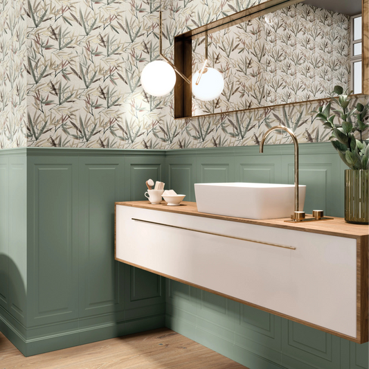 Faianta Boiserie Plinth Green Mate 30x90 cm