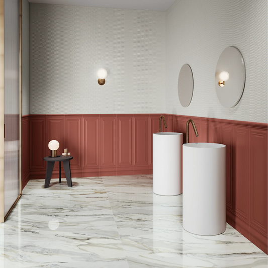 Faianta Boiserie Bordeaux Mate 30x90 cm