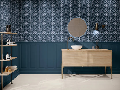 Faianta Boiserie Plinth_blue_mate 30x90 cm