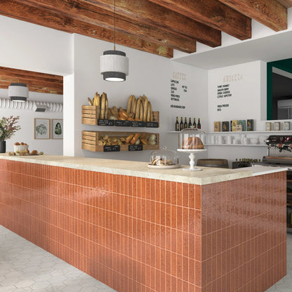 Faianta Terre Blood Orange 5x15 cm