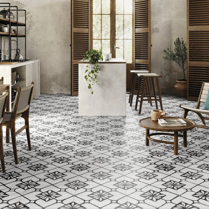 Gresie portelanata Asti Black 44x44 cm