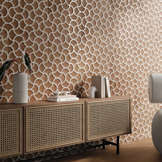 Faianta portelanata Bari Lattice Terra 33x33 cm