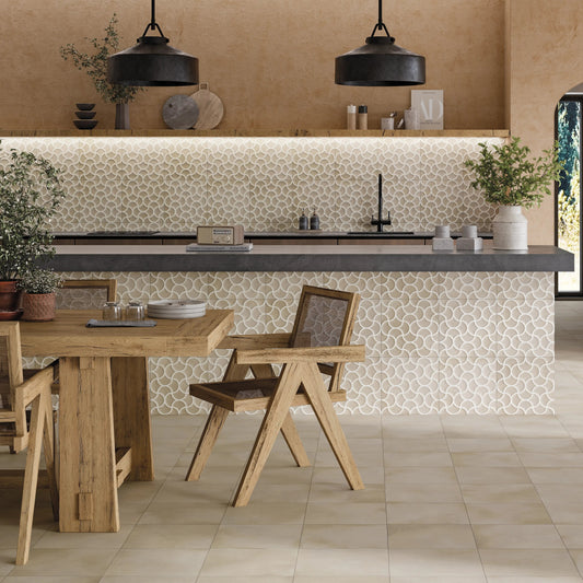 Faianta portelanata BARI LATTICE SAND 33x33 cm