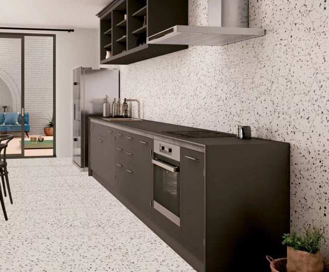 Gresie / Faianta South White Hex 25x29 cm, ceramica portelanata